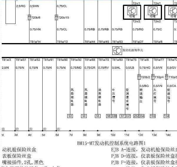 2016年中华V3发动机电路图