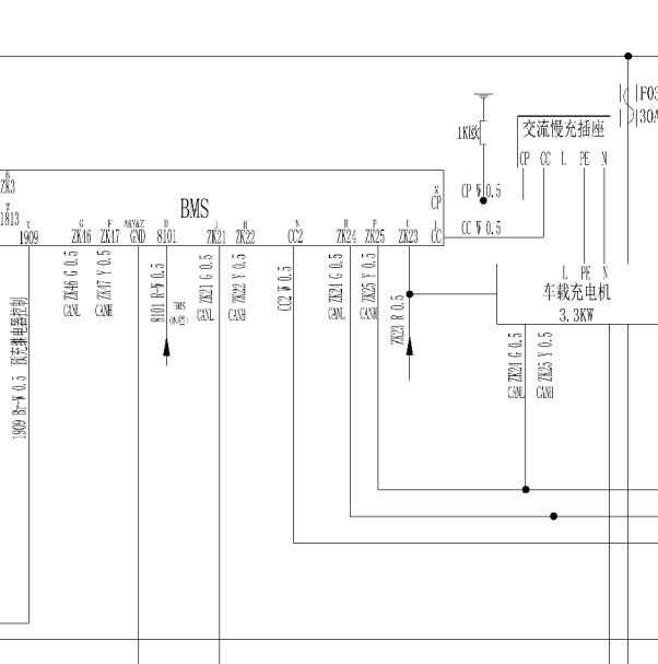 2017年楚风恒好EV7 BMS电路图