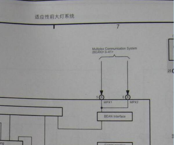 2008年丰田锐志大灯电路图