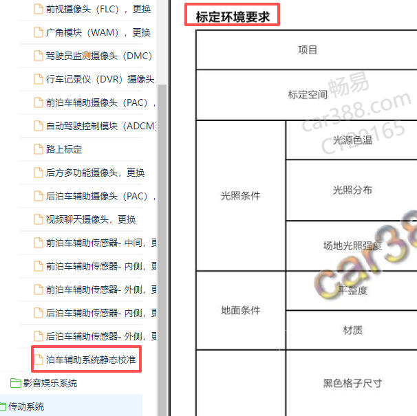 2023-2024年极氪009驻车辅助系统校准资料