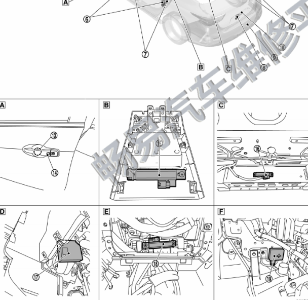 15年日产轩逸遥控接收器位置图