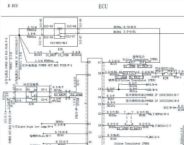 2020年江淮帅铃T6发动机电路图