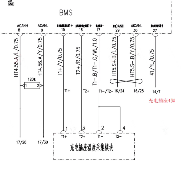 2021年重汽悍将 充电机电路图