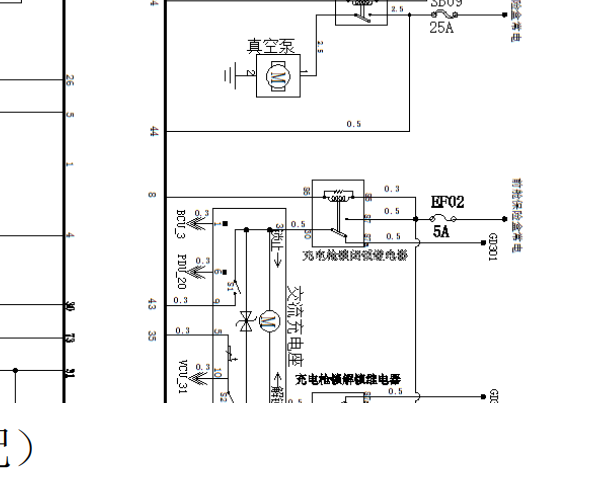 2020年长安逸动EV 充电电路图