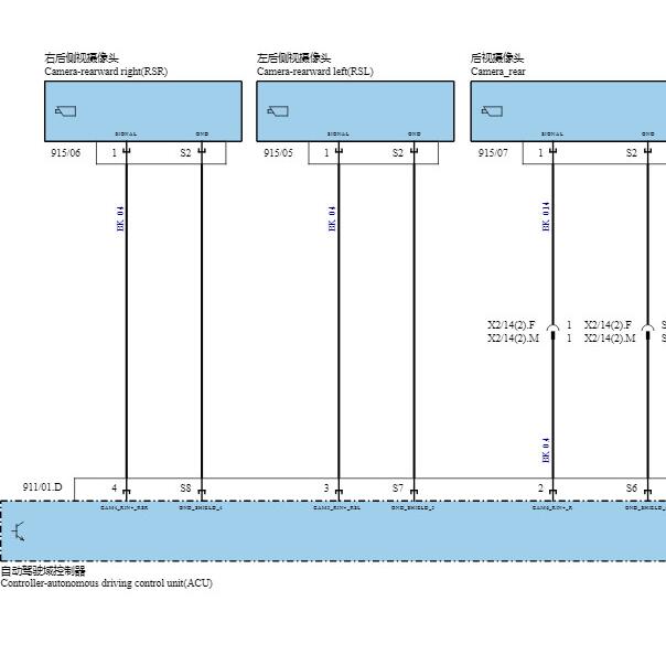 2024年极越07辅助驾驶电路图