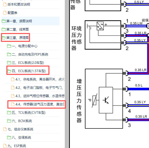 2016年奇瑞瑞虎7发动机增压压力传感器