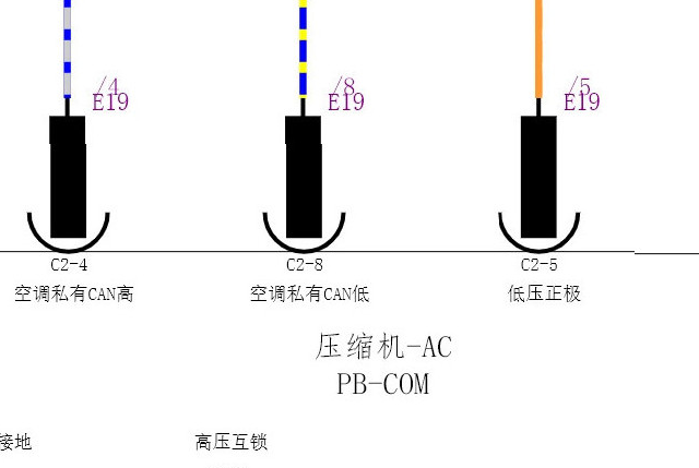 2024年长安深蓝S07空调压缩机电路图