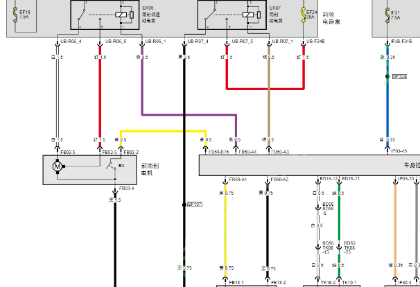 2020-2022年广汽传祺GS3 POWER 雨刮电路图资料