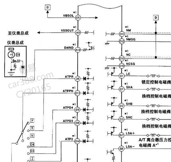 2001年本田雅阁发动机电路图
