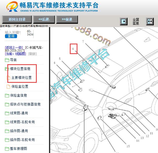 2016年长城哈弗H9 四驱模块位置