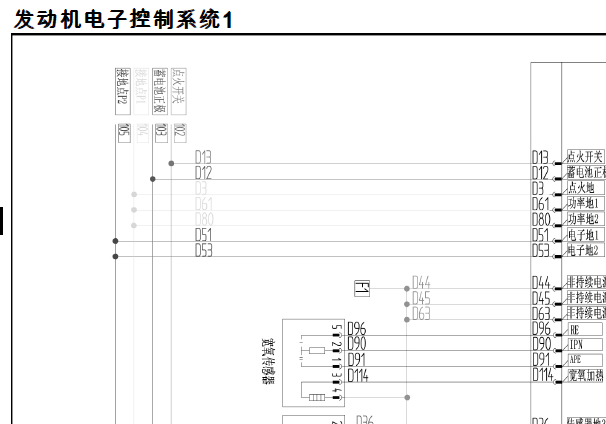 2019年福田祥菱M1发动机电路图资料