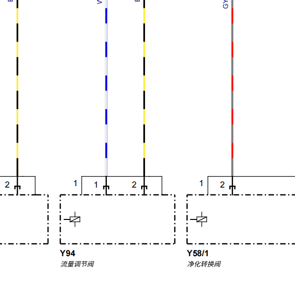 2022年奔驰A200L 碳罐诊断电路图