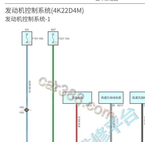 2022年福田拓陆者发动机电路图