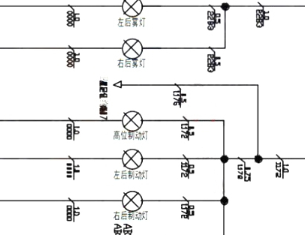 2019年南京依维柯欧胜刹车灯电路图资料