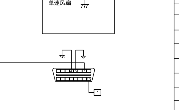 2014年长安跨越王OBD诊断接口电路图资料