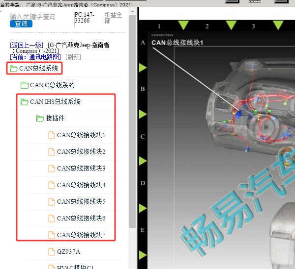 2021年吉普指南者车载通讯模块位置