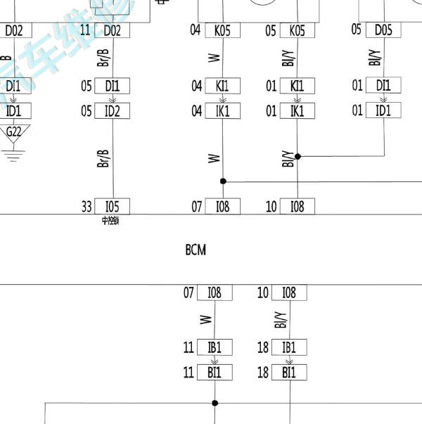 2016年北汽幻速H3F BCM电路图