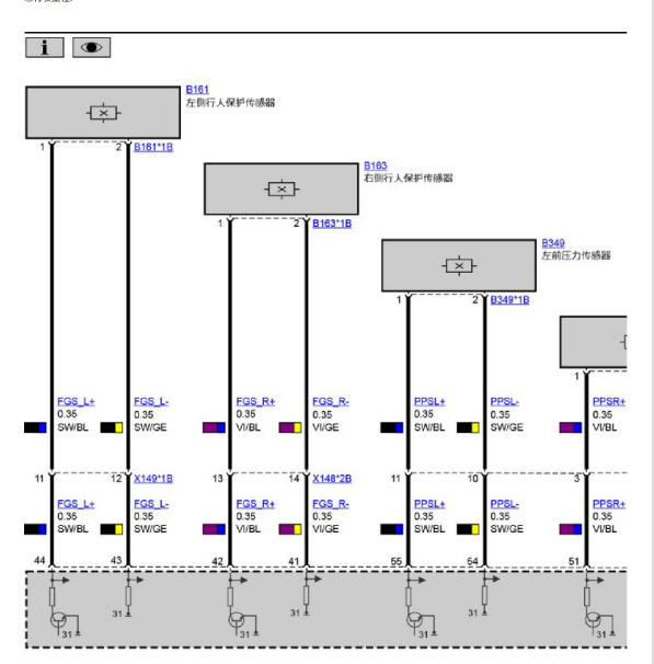 2023年宝马X5安全气囊电路图