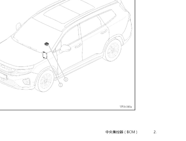 2020年吉利豪越BCM 模块位置