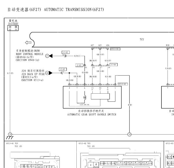 2022年海马7X变速箱电路图