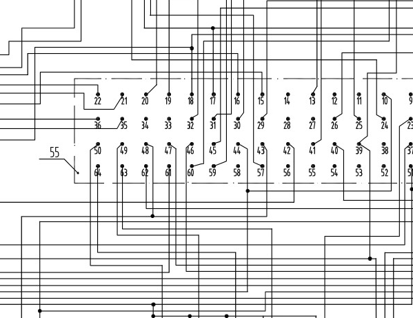 2017年长安新豹MINI DK12 64针发动机电路图