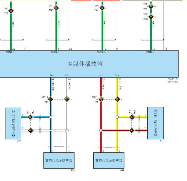 2024年长城炮音响车机电路图