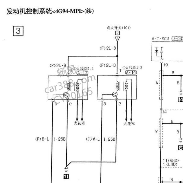 2006年长丰猎豹飞腾4G94发动机电路图