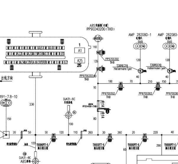 2023年福田时代领航小卡之星2 ABS电路图