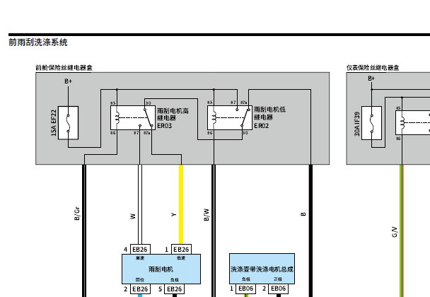 2025年吉利远程星享_V7E雨刮电路图