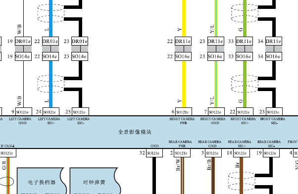 2020-2021年吉利星瑞全景影像电路图资料