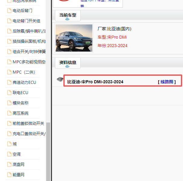 2023-2024年比亚迪宋Pro DMi全车电路图