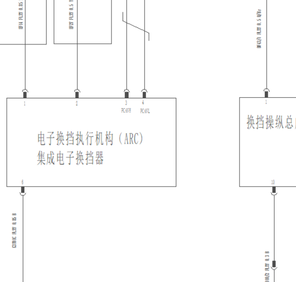 2022年长安欧尚Z6 7DCT变速箱换档模块电路图