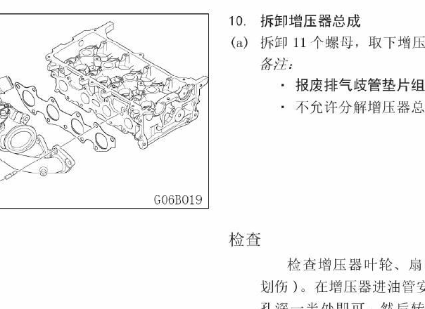 2014-2015年长城哈弗H6运动版发动机增压器拆装资料