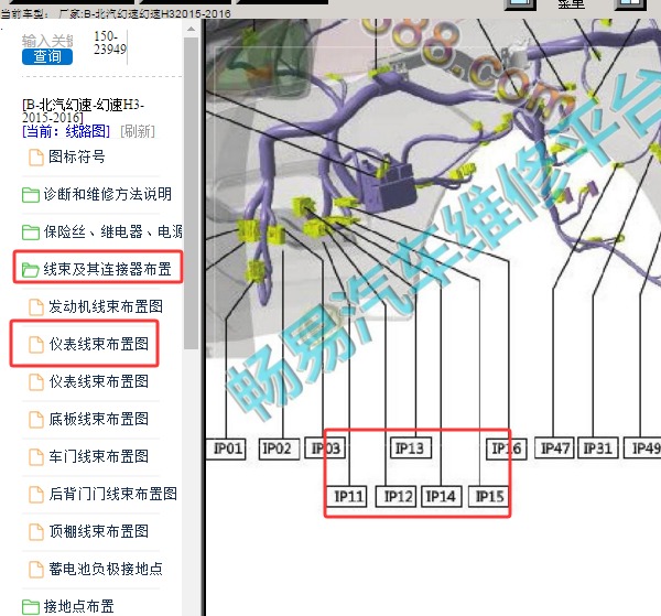 2016年北汽幻速H3 车身电脑位置