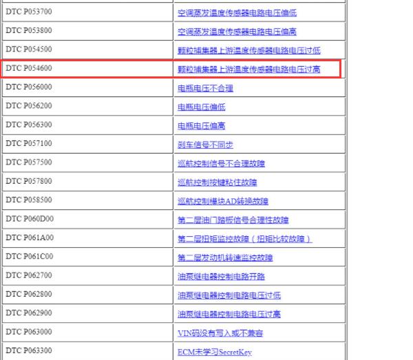 2019年宝骏RM-5 P05466故障码说明