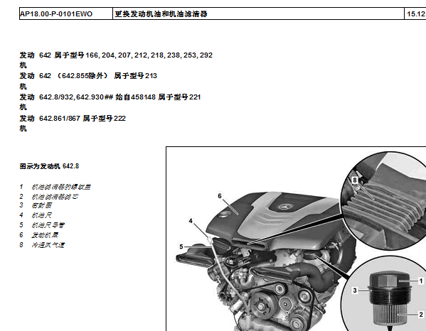 2013年奔驰S350发动机机油，制动盘和制动片更换资料