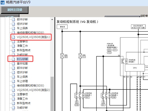 2011-2012年东风日产天籁发动机电路图资料