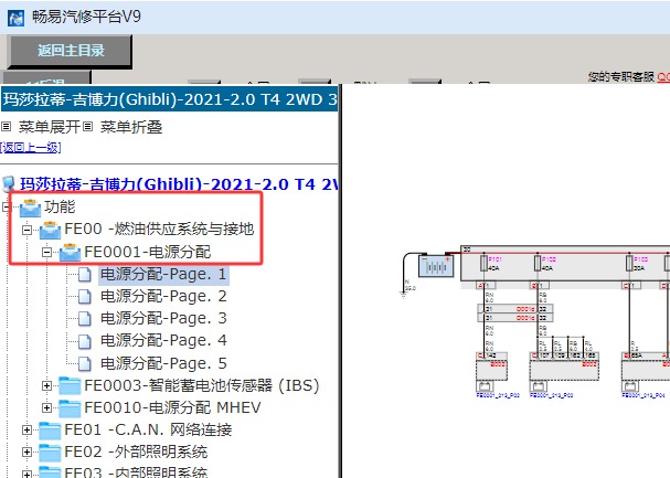 2021年玛莎拉蒂吉博力保险电路图