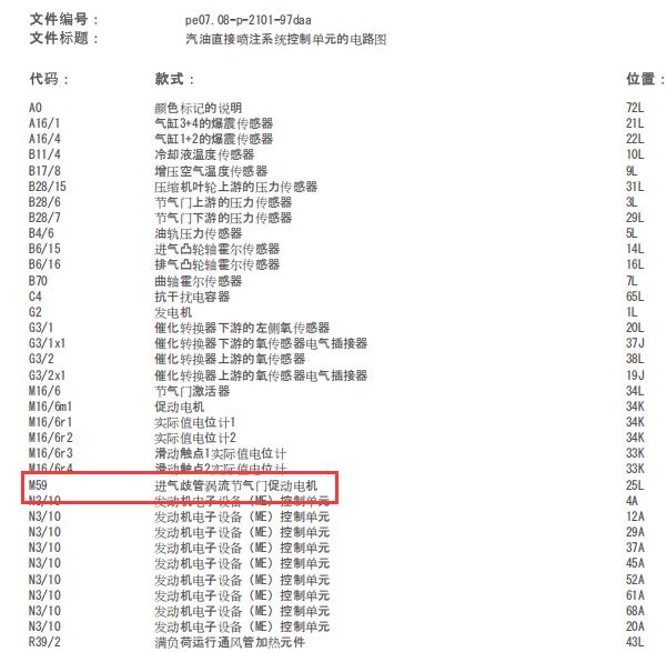 2010年奔驰E 200发动机进气歧管电路图