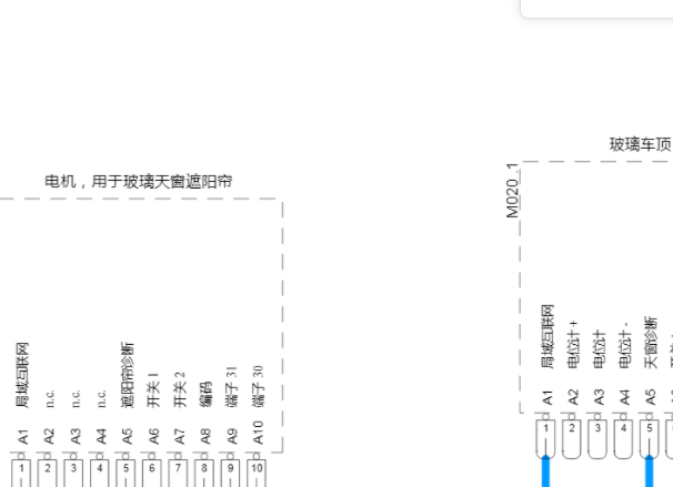 2022年保时捷Macan天窗电路图资料