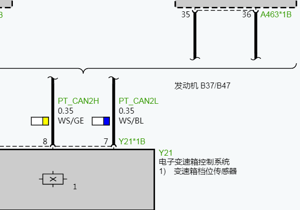 2022年宝马X1变速箱电路图和维修手册