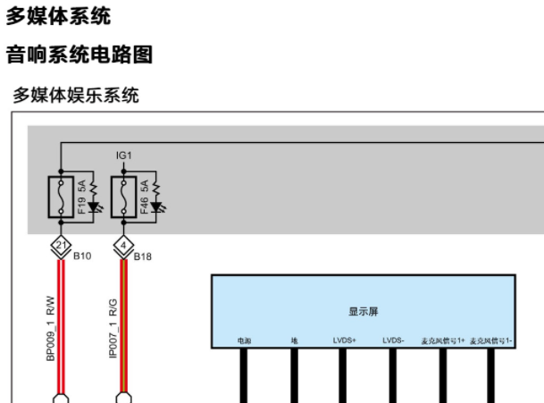2017年福田欧曼GTL娱乐音响针脚和电路图资料