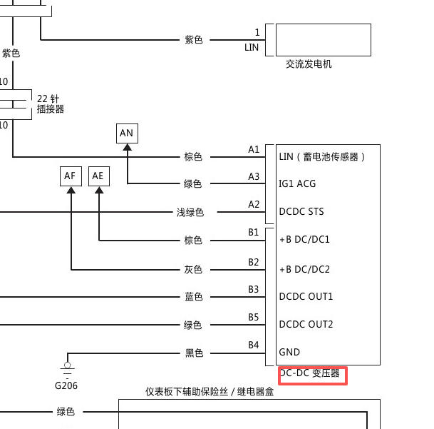 2015年本田思铂睿DCDC变压器电路图