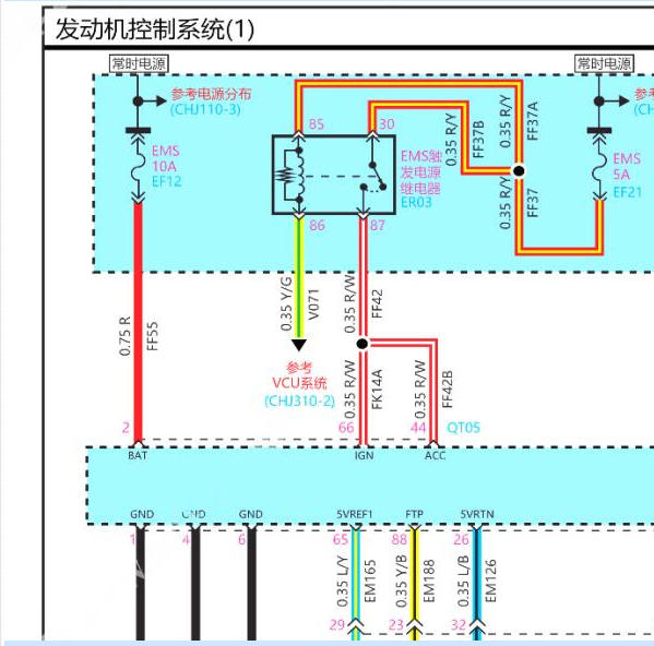 2023年理想L9 L2E15M发动机电路图