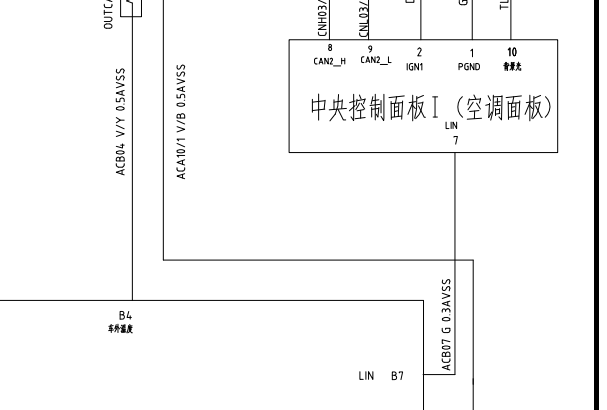 2016年长安CS75 手动空调电路图