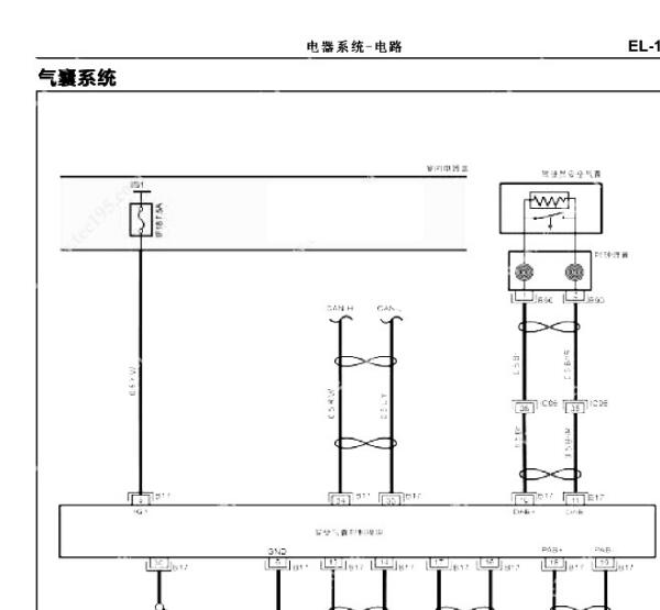2022年福田图雅诺安全气囊电路图