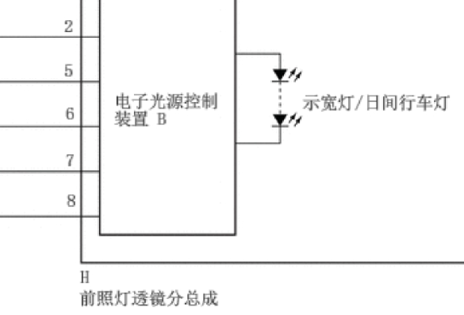 2022年雷克萨斯NX260停车灯电路图和相关继电器位置