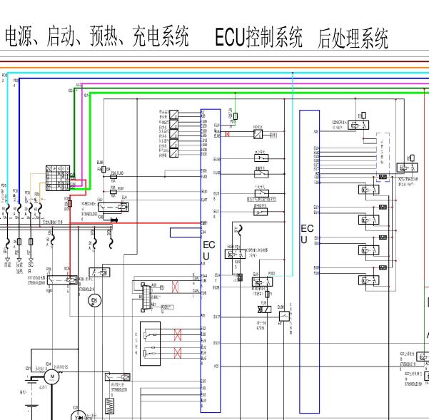 江淮骏铃V5发动机电路图
