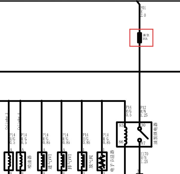 2023年江淮T8发动机油泵电路图