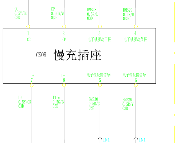 2019年吉利远程E5L慢充电路图
